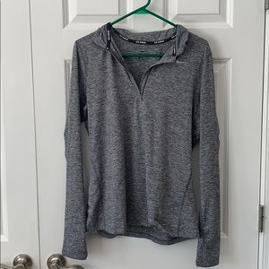 Nike Running Gray Dri-Fit Pullover Sz Large